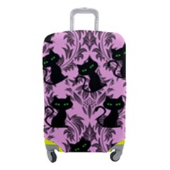 Pink Cats Luggage Cover (small) by NerdySparkleGoth