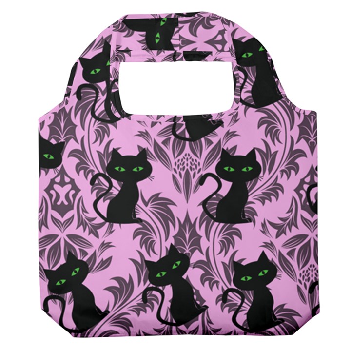 Pink Cats Premium Foldable Grocery Recycle Bag