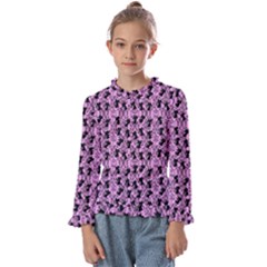 Pink Cat Kids  Frill Detail Tee