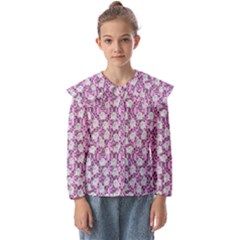 Pink Ghost Kids  Peter Pan Collar Blouse