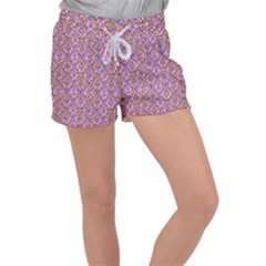 Pink Jack Velour Lounge Shorts by NerdySparkleGoth