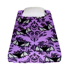 Purple Bats Fitted Sheet (single Size) by NerdySparkleGoth