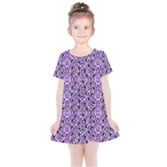 Purple Bats Kids  Simple Cotton Dress by NerdySparkleGoth