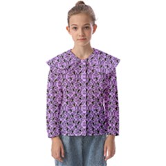 Purple Bats Kids  Peter Pan Collar Blouse