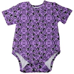 Purple Bats Baby Short Sleeve Onesie Bodysuit by NerdySparkleGoth