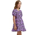 Purple Bats Kids  Short Sleeve Dolly Dress View3