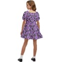 Purple Bats Kids  Short Sleeve Dolly Dress View4