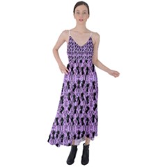 Purple Cat Tie Back Maxi Dress by NerdySparkleGoth