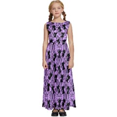 Purple Cat Kids  Satin Sleeveless Maxi Dress