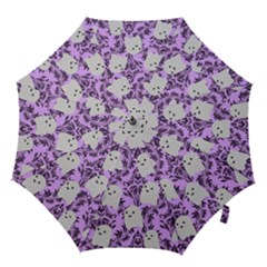 Purple Ghosts Hook Handle Umbrellas (small) by NerdySparkleGoth