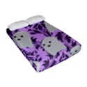 Purple Ghosts Fitted Sheet (Full/ Double Size) View2