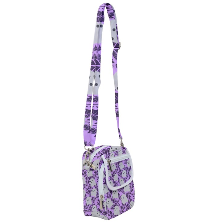 Purple Ghosts Shoulder Strap Belt Bag