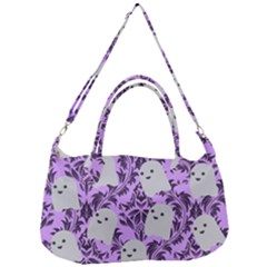 Purple Ghosts Removal Strap Handbag by NerdySparkleGoth