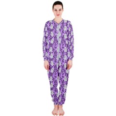 Purple Ghost Onepiece Jumpsuit (ladies) by NerdySparkleGoth