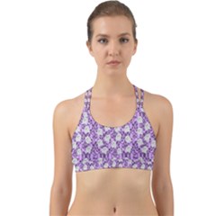 Purple Ghost Back Web Sports Bra by NerdySparkleGoth