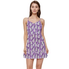 Purple Ghost Short Frill Dress