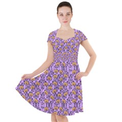 Purple Jack Cap Sleeve Midi Dress by NerdySparkleGoth