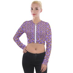 Purple Jack Long Sleeve Cropped Velvet Jacket by NerdySparkleGoth