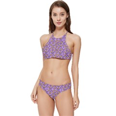 Purple Jack Banded Triangle Bikini Set