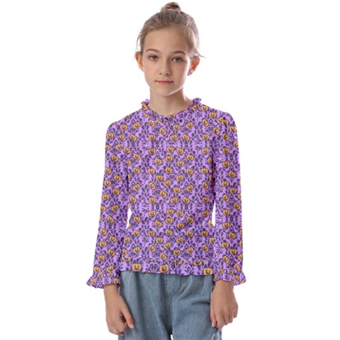 Purple Jack Kids  Frill Detail Tee by NerdySparkleGoth