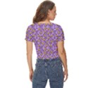 Purple Jack Twist Front Crop Top View4