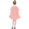 Pink plain Kids  Smock Dress View2