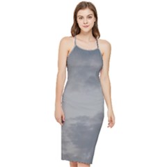 Storm Clouds Collection Bodycon Cross Back Summer Dress by HoneySuckleDesign