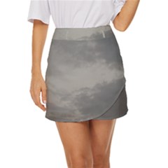 Storm Clouds Collection Mini Front Wrap Skirt