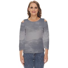 Storm Clouds Collection Cut Out Wide Sleeve Top