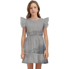 Storm Clouds Collection Kids  Winged Sleeve Dress