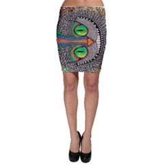 Alice In Wonderland Cat Bodycon Skirt by artworkshop