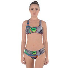 Alice In Wonderland Cat Criss Cross Bikini Set by artworkshop