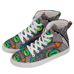 Alice In Wonderland Cat Women s Hi-top Skate Sneakers by artworkshop