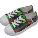 Alice In Wonderland Cat Kids  Low Top Canvas Sneakers View2