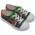 Alice In Wonderland Cat Kids  Low Top Canvas Sneakers View3