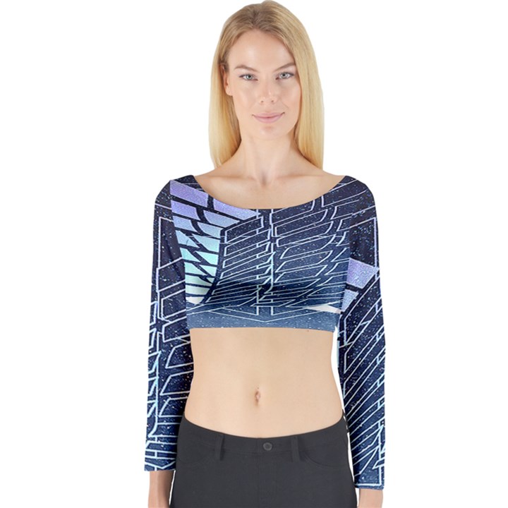 Attack On Titan Scouting Legion Long Sleeve Crop Top