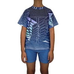 Attack On Titan Scouting Legion Kids  Short Sleeve Swimwear by artworkshop