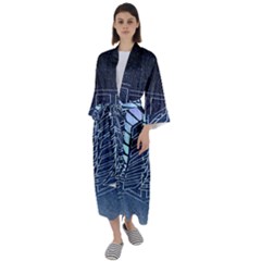 Attack On Titan Scouting Legion Maxi Satin Kimono by artworkshop