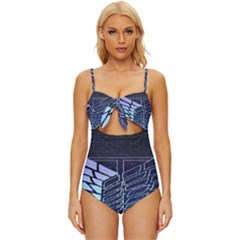 Attack On Titan Scouting Legion Knot Front One-piece Swimsuit