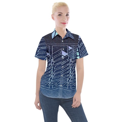 Attack On Titan Scouting Legion Women s Short Sleeve Pocket Shirt by artworkshop