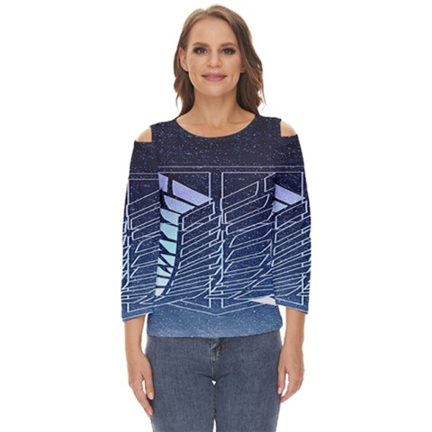 Attack On Titan Scouting Legion Cut Out Wide Sleeve Top by artworkshop