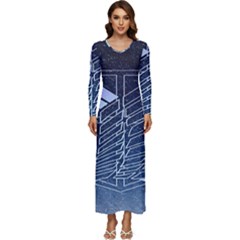 Attack On Titan Scouting Legion Long Sleeve Velour Longline Maxi Dress