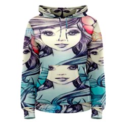 Beautifull Ariel Little Mermaid  Painting Women s Pullover Hoodie by artworkshop