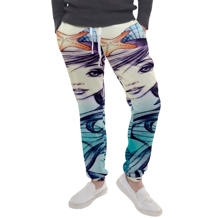 Beautifull Ariel Little Mermaid  Painting Men s Jogger Sweatpants