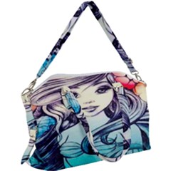 Beautifull Ariel Little Mermaid  Painting Canvas Crossbody Bag by artworkshop