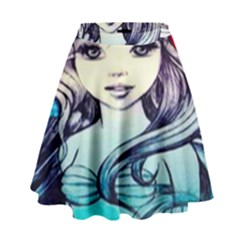 Beautifull Ariel Little Mermaid  Painting High Waist Skirt by artworkshop