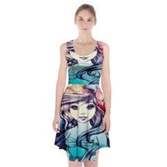 Beautifull Ariel Little Mermaid  Painting Racerback Midi Dress by artworkshop