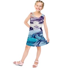 Beautifull Ariel Little Mermaid  Painting Kids  Tunic Dress by artworkshop