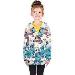 Beautifull Ariel Little Mermaid  Painting Kids  Double Breasted Button Coat by artworkshop