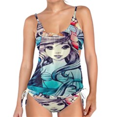 Beautifull Ariel Little Mermaid  Painting Tankini Set by artworkshop